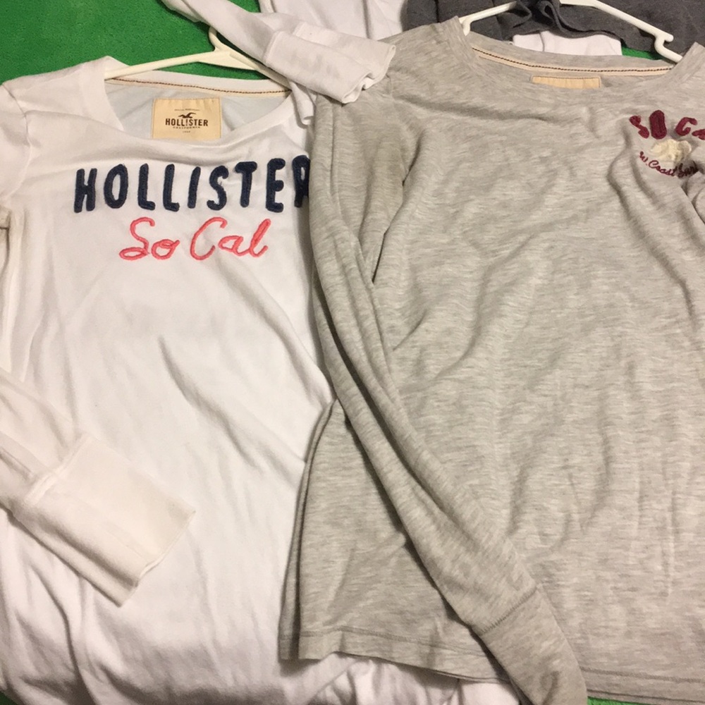6- holloster long sleeve 1- Abercrombie